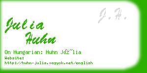 julia huhn business card